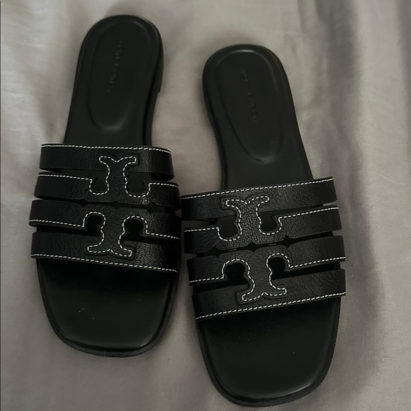 Tory Burch: Ines Cage Slide - Black (Sz 6) - Picture 4 of 9